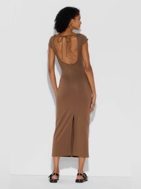 Wild Fable Backless Cap Sleeve Midi  Bodycon Dress